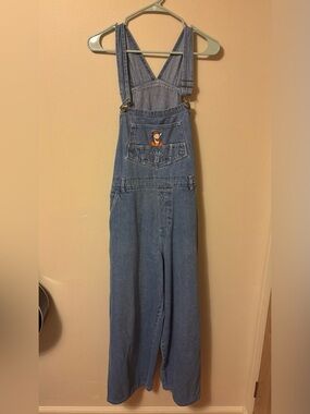 Vintage 1990s Disney Store Winnie the Pooh "Tigger" Embroidered Denim Overalls